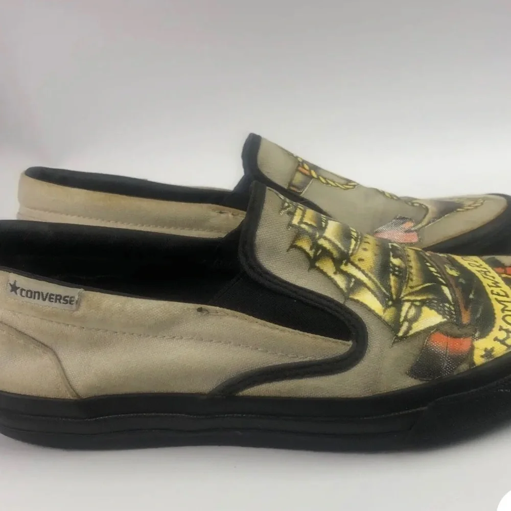 Converse Slip On shoes women's sz 7. Gently worn. No OG Box. Limited Edition. - Picture 3 of 8